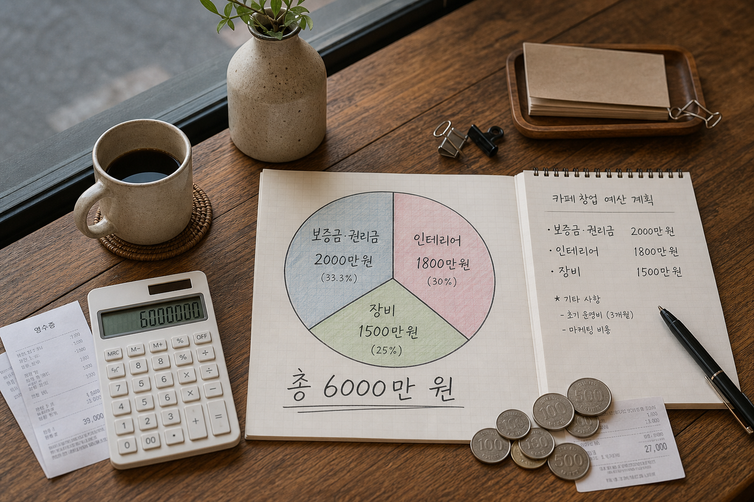 소자본 카페 창업 비용 배분을 항목별로 현실적으로 잡는 방법