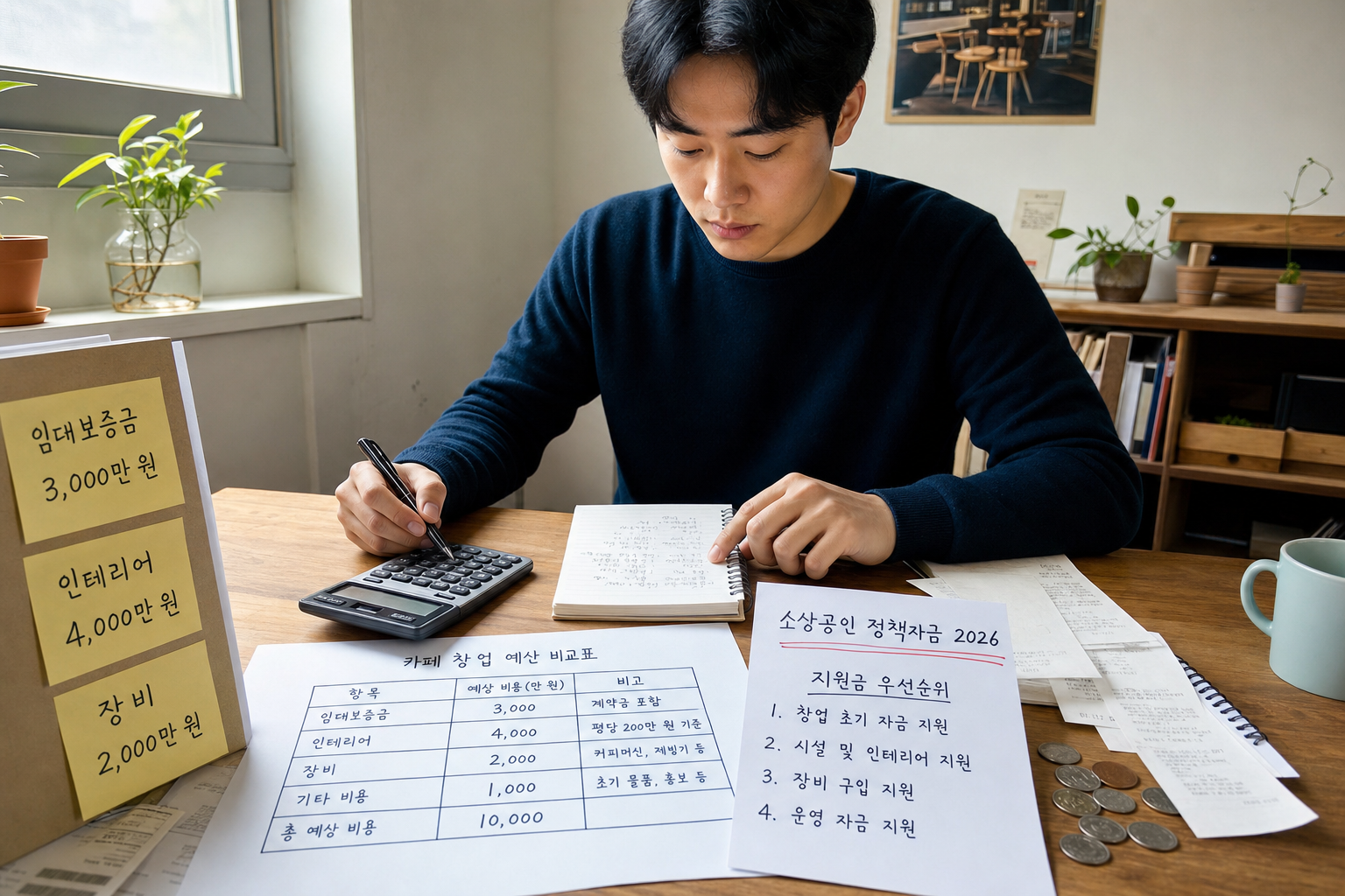카페 창업 지원금 신청: 2026년 기준 자격과 우선순위 정리